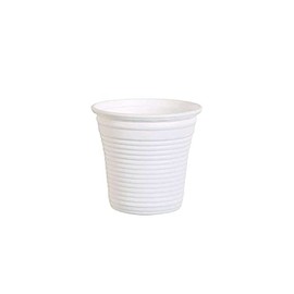 Bibo Natural 50 White Coffee Mugs Biodegradable and Compostable 80cc