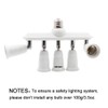 DiCUNO Light Socket Splitter 5 Way Adapter, 5 in 1