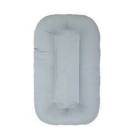 Baby Lounger 0-12 Months, Soft Cotton Bionic Design Infant Baby Lounger for Home and Travel, Newborn Babies Shower Gifts (GrayBlue)