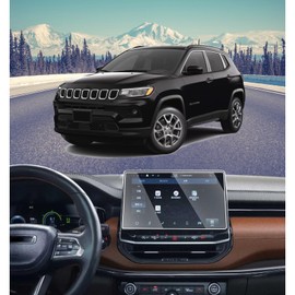 pzswuxie Screen Protector for 2022 2023 2024 2025 Jeep Compass Altitude/Limited/Red/Traihawk/High Altitude 10.1 Inch Tempered Glass Protective Film Navigation Display Accessories Cover 9H HD