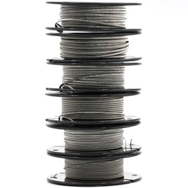 NK 6 rool Nichrome Ni80 Hybrid Wire - 28, 30, 26ga + 40ga, 3+40ga; 10ft/roll