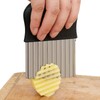 HTBMALL Crinkle Cutter, Wavy Chopper Knife, Upgraded Stainless Steel Crinkle