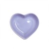 Yuauy 6 pcs Light Purple Heart Shaped Porcelain Soy Sauce