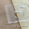 Monliful Pack of 4 Circle Inlay Template Set Router Templates