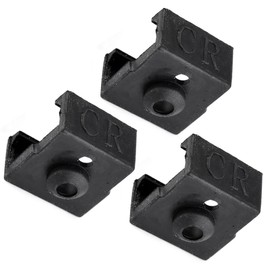3 Packs Heater Block Silicone Cover for Creality 3D CR-6 SE/MAX/CR200B/FVDZ/CR-380/CR-Z2/CR-5060 Pro/CR-5 Pro H 3D Printer Parts & Accessories Black