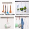 sourcing map 12 Pack S Shaped Hooks Plastic Hanging Use