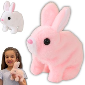 Ayaafa Plush Bunny Interactive Toy Figures, Realistic Bunny Toy, Lifelike Bunny