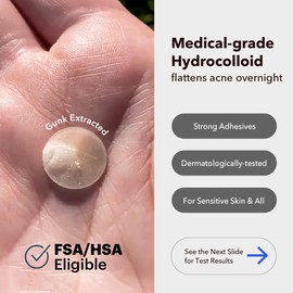 AVARELLE Acne Cover Patches, Eligible Hydrocolloid Pimple Patches for Face with Tea Tree Oil, Korean Skincare Zit Patches for Face | HSA Store Eligible Items | Vegan, Cruelty-free