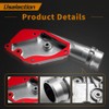 06E121168 Water Pump Thermostat Cover Housing Connector Flange W/Seal Replacement
