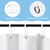Carttiya Anti-Mould Shower Curtain, EVA Bath Curtain, No Odours, BPA-Free,