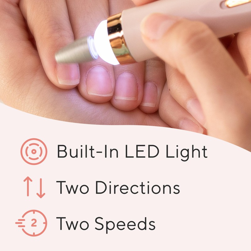 Finishing Touch Flawless Salon Nails Kit, Electronic Nail File and