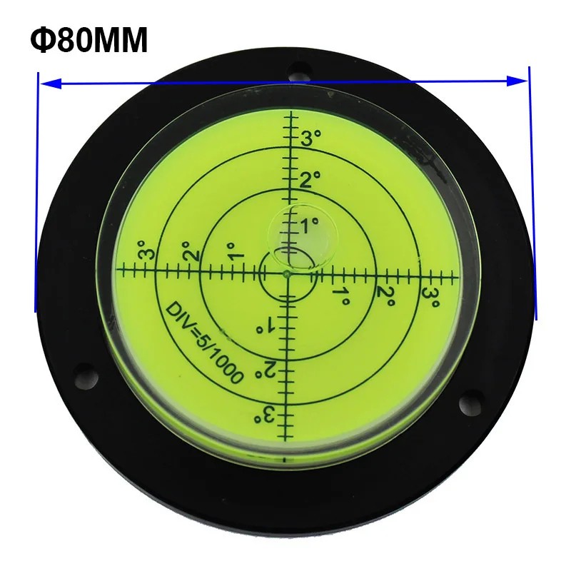 Round Bubble Level Tool – Circular Spirit Level Gauge with
