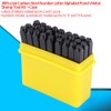 36Pcs Metal Stamping Kit, Leather Letter Stamps, Lowercase Letter Stamps,