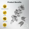 JDMON Engine Crankshaft & Bearings kit Compatible with Kia Soul