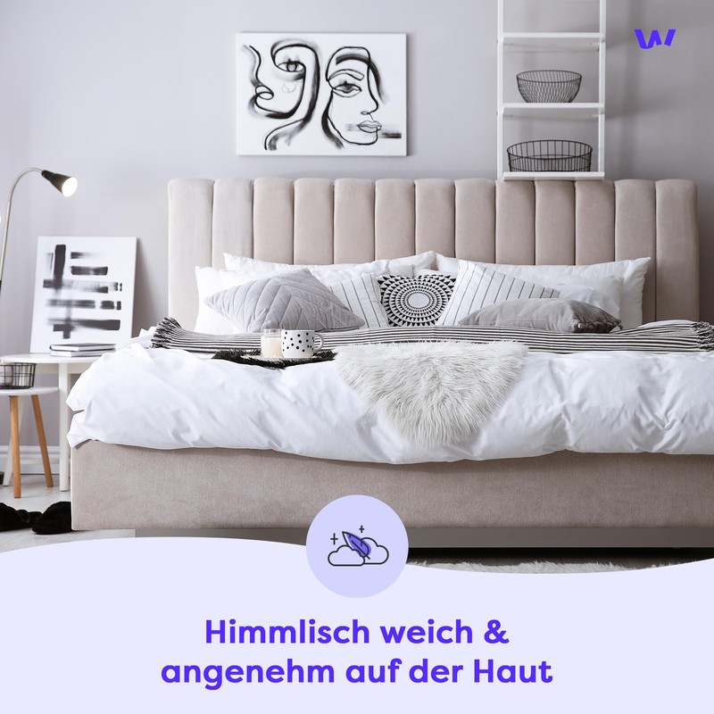 Wolkenfeld Cushion Cover, 70 x 90 cm Grey Anthracite Cotton