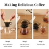 Mongdio V60 Ceramic Pour Over Coffee Dripper, Reusable Porcelain Portable
