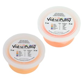 Val-u-Putty Exercise Putty - Peach, Orange - 3 oz Each - Bundle