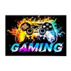 Dowtowter Gamer Rug Non Slip Washable Soft Polyester Carpet Mat