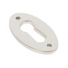 From the Anvil 83810 Oval Escutcheon, Polished Nickel Plate