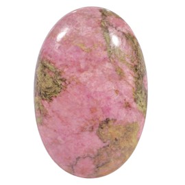 Loveliome Rhodonite Polished Stones, Natural Oval Healing Palm Pocket Stone Indoor Fountain Stones Massage Energy Crystal