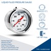 SENCTRL 0-60 Psi Fuel Pressure Gauge, 1-1/2" Dial Size, 1/8"