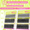 Lash Clusters Kit with Spikes Lashes Clusters Wispy 60D+80D+100D+200D Manga