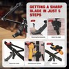 Aurorasters Lawnmower Blade Sharpener & Mower Blade Balancer
