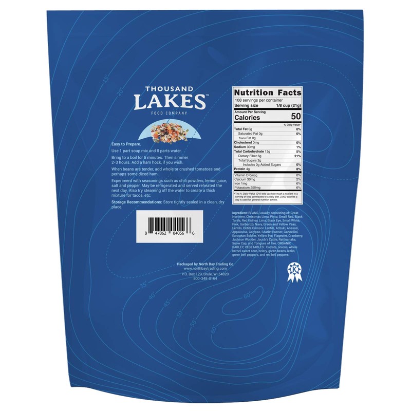 Thousand Lakes 32 Bean and 8 Vegetable Dry Soup Mix