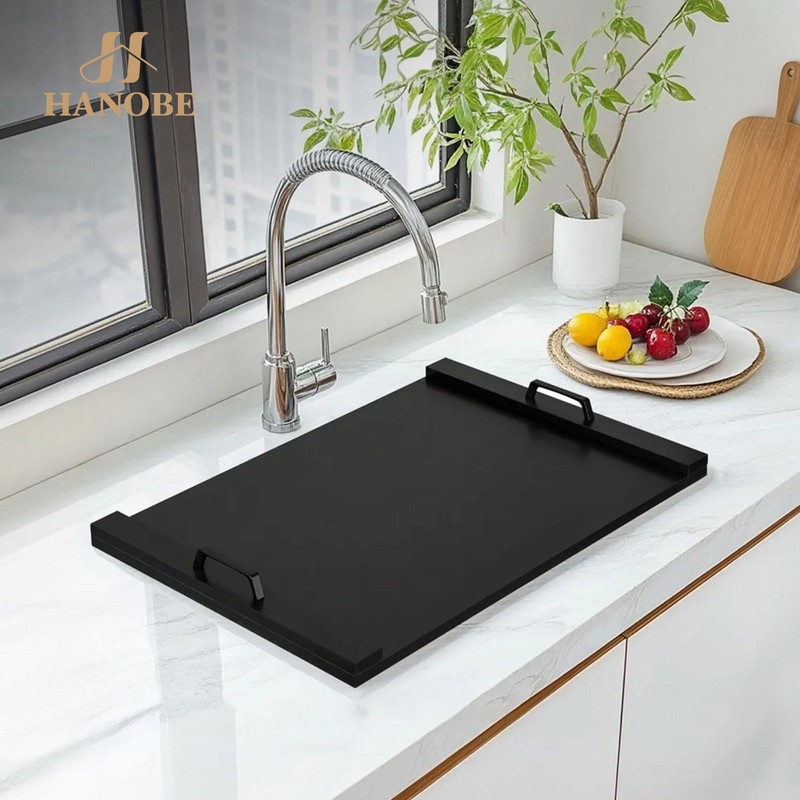 Hanobe Stove Noodle Board Cover: Black Gas Electric Cover Top