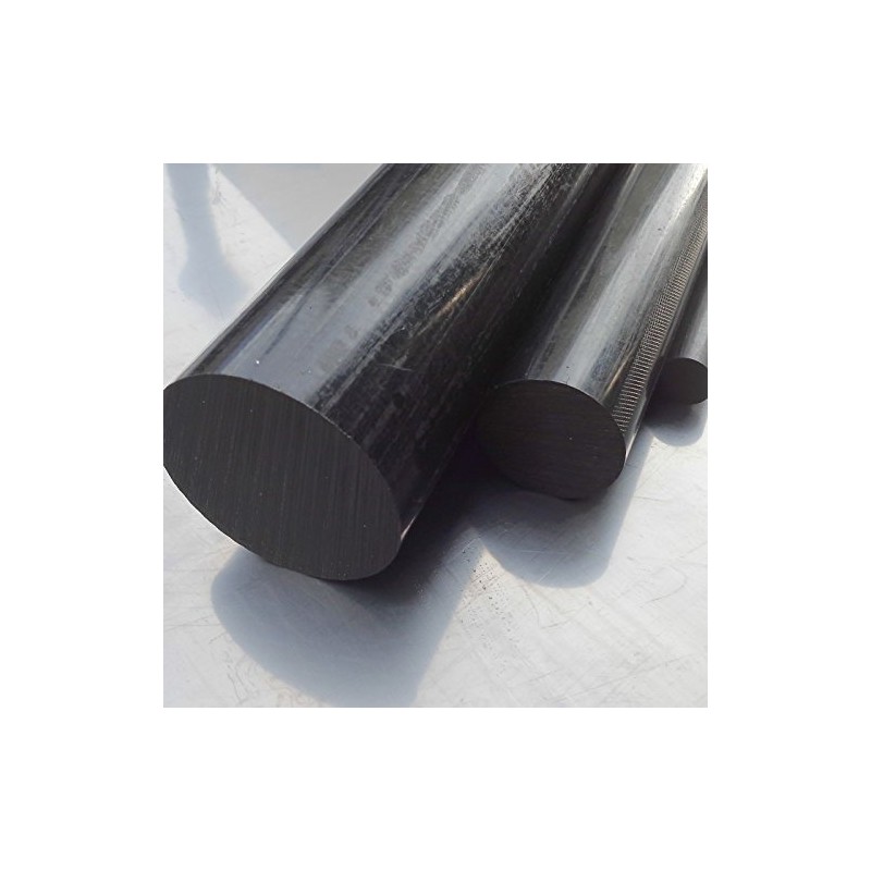 Pom Round Rod, Black, Ø 60 mm Length 25 mm