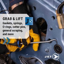JET 9" Compound Hook - for Grabbing/Pulling Gaskets - Steel - Ergonomic Handle