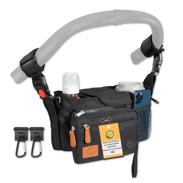 Universal Stroller Organizer with Cup Holder - Stroller Storage Bag