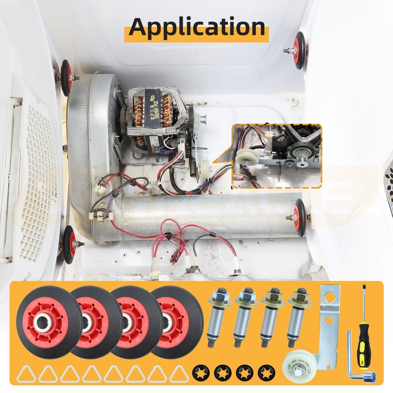 LAWNEAGLE 4392067 Dryer Repair Kit - Includes WPW10314173 Drum Support