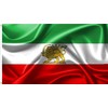 Yicmirtu Old Iran Flags with Lion Sun and Crown 2x3FT
