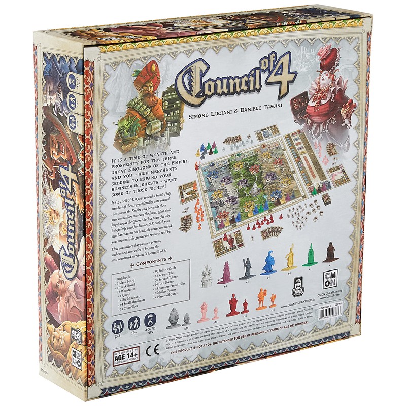 CMON Council of 4, Board Game