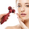 Healvian Wooden Facial Massager Tool Double Face Roller for Muscle
