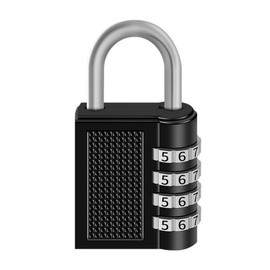 Padlock Combination Lock 4 Digits Suitcase Lock Combination Lock Security Lock Locker Lock Code Lock Weatherproof Suitcase Locks Door Lock (1)