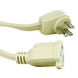 Sunlite 04160-SU EX12/AP Heavy Duty Appliance Extension Cord, Three Prong, 14/3 Gauge, 15 Amp, 12', Beige