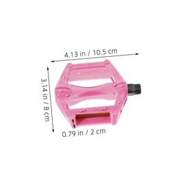 WHAMVOX 2 Pairs Bicycle Pedals Non Slip Replacement for Tricycles Mountain Bikes Vibrant Colors for Bikes Pink Purple