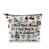 Sasenach Inspired Scottish Thistle Flower Makeup Bag I Don't Need