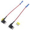 2pcs Car Fuse Tap Add a Circuit Adapter 12V with