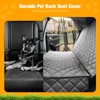 PETICON Waterproof Scratchproof Pet Bench Seat Covers for Cars, Trucks,