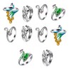 10 Piezas Bucle para tejer Bucle de ganchillo, Anillo de