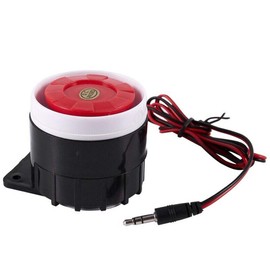 Continuous Sound Decibel Piezo Buzzer IC Alarm Speaker DC 12V 120db Black+Red AD