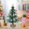 Tabletop Wooden Christmas Tree - Upgraded Small Christmas Tree with