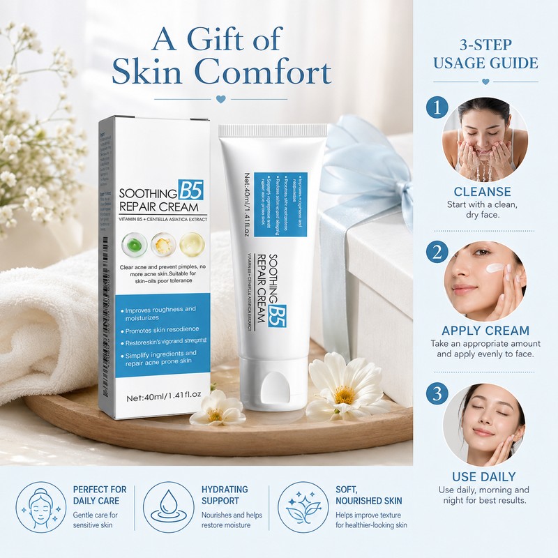 B5 Moisturizing Barrier Cream for Face – Soothing Hydration Care