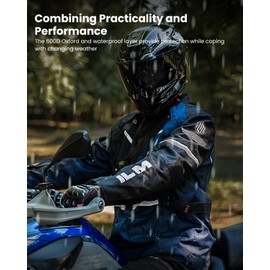 ILM Men's Motorcycle Jacket CE Armored Riding Waterproof Adventure Touring