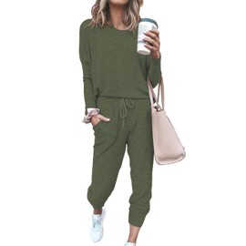 ETCYY NEW Lounge Sets for Women Sweatsuits Sets Two Piece Outfit Long Sleeve Pant Workout Athletic Tracksuits