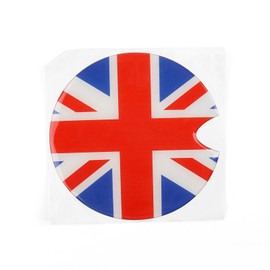 Bruce & Shark 1 x Union Jack UK Flag Pattern Vinyl Sticker Fit for Mini Cooper Fuel Cap Cover
