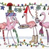 Boston International IHR 3-Ply Cocktail Napkins Decorative Christmas Napkin, 5"